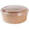 50 Ciotole Poke Da 750ml + 50 Coperchi - Contenitori Monouso Per Insalate, Poke Bowl, Sushi E Street Food