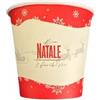 50 Bicchierini Di Carta 75ml Fantasia Natalize Babbo Natale