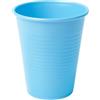 50 Bicchieri In Plastica Celeste Da 200 Ml