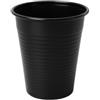 50 Bicchieri In Plastica Nero Da 200 Ml