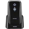 BRONDI Kit telefono cellulare Amico Sicuro Dual sim con bracciale Sos Band | Nero