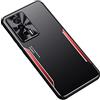 Cover Per Xiaomi Poco F5 Pro 5G - Custodia Ibrida Alluminio E Silicone, Protezione Militare, Rossa
