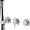 BOSSINI - NOBU kit vasca-doccia monocomando con doccetta + corpo incasso - INZ226+INZ211