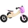 Small Foot Biciclettina e triciclo Maxi rosa, in legno, triciclo e biciclettina, sedile regolabile,11611