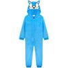 SONIC THE HEDGEHOG Pigiama Intero Bambino, Pigiamone di Pile con Cappuccio 4-14 Anni, Idea Regalo Gamer (5-6 Anni, Blu)