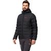 Jack Wolfskin Felpa con Cappuccio Ather Down M Piumino, Phantom, S Uomo