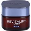 Laser Notte L'Oréal Paris Crema Viso Notte Revitalift Laser X3, Azione Antirughe Anti-Età con Acido Ialuronico e Pro-Xylane, 50 ml
