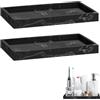 XINSUO 2 Pezzi Vassoio da Bagno, 20 x 10 x 2 cm Assoio Portaoggetti per Bagno Facile da pulire,Rettangolare