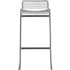 Hay - Sgabello alto impilabile Hee - Grigio - Acciaio laccato - Designer Hee Welling