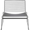 Hay - Poltrona bassa Hee - Grigio - Acciaio laccato - Designer Hee Welling