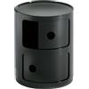 Kartell - Portaoggetti Componibili - Nero - ABS - Designer Anna Castelli Ferrieri