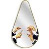 Seletti - Specchio murale Toilet Paper - Oro - MDF - Designer Pierpaolo Ferrari