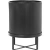 Ferm Living - Vaso per fiori Bau - Nero - Acciaio galvanizzato - Designer Herman Studio
