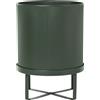 Ferm Living - Vaso per fiori Bau - Verde - Acciaio galvanizzato - Designer Herman Studio