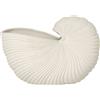 Ferm Living - Vaso Shell - Bianco - Gres - Designer Trine Andersen