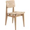 Gubi - Sedia Gascoin - Legno naturale - Corda di carta - Designer Marcel Gascoin