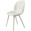 Gubi - Sedia Beetle - Bianco - Polipropilene - Designer GamFratesi