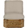Gubi - Poltrona imbottita Bohemian 72 - Beige - Midollino - Designer Gabriella Crespi