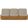 Gubi - Divano 3 posti o più Bohemian 72 - Beige - Midollino - Designer Gabriella Crespi