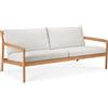 Ethnicraft - Divano da giardino imbottito Jack outdoor - Bianco - Tessuto in polipropilene - Designer Jacques Deneef