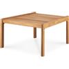 Ethnicraft - Tavolino Jack outdoor - Legno naturale - Teak massello - Designer Jacques Deneef