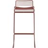Hay - Sgabello alto impilabile Hee - Arancione - Acciaio laccato - Designer Hee Welling