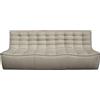 Ethnicraft - Divano 3 posti o più N701 - Beige - Espanso - Designer Jacques Deneef