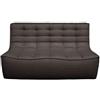 Ethnicraft - Divano 2 posti N701 - Grigio - Espanso - Designer Jacques Deneef