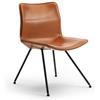 Zanotta - Sedia imbottita Dan - Marrone - Cuoio da sella - Designer Patrick Norguet