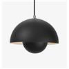 tradition &tradition - Sospensione FlowerPot - Nero - Alluminio laccato - Designer Verner Panton