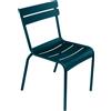 Fermob - Sedia impilabile Luxembourg - Blu - Alluminio laccato - Designer Frédéric Sofia
