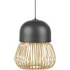 Forestier - Sospensione Anemos - Legno naturale - Ceramica smaltata - Designer Arik Levy