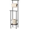 Ferm Living - Porta carta igienica Dora - Nero - Metallo termolaccato - Designer Trine Andersen