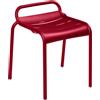 Fermob - Sgabello Luxembourg - Rosso - alluminio verniciato - Designer Frédéric Sofia