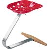 Zanotta - Sgabello - Rosso - Faggio - Designer Pier Giacomo Castiglioni