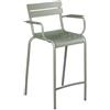 Fermob - Sgabello alto impilabile Luxembourg - Verde - Alluminio - Designer Frédéric Sofia