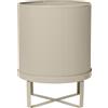 Ferm Living - Vaso per fiori Bau - Beige - Acciaio galvanizzato - Designer Herman Studio