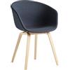 Hay - Poltrona imbottita About a chair - Legno naturale - Tessuto Remix - Designer Hee Welling