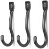 Ferm Living - Set di 3 - Ottone Curvature - Nero - Ottone patinato - Designer Trine Andersen