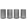 Ferm Living - Bicchiere da liquore 14 cl - Set di 4 Vetro striato Ripple - Grigio - Vetro soffiato a bocca - Designer Trine Andersen
