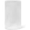 Ferm Living - Bicchiere Ripple - Trasparente - Vetro soffiato a bocca - Designer Trine Andersen