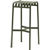 Hay - Sgabello bar Palissade - Verde - Vernice epossidica - Designer Ronan & Erwan Bouroullec