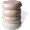 Pols Potten - Tavolino d'appoggio Tabouret céramique - Rosa - Ceramica
