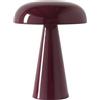 tradition &tradition - Lampada senza fili ricaricabile Como - Rosso - alluminio estruso - Designer Space Copenhagen