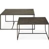 Ethnicraft - Tavolini estraibili Pentagon - Nero - Minerale - Designer Ethnicraft Design Studio