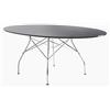 Kartell - Tavolo ovale Glossy - Nero - Acciaio cromato - Designer Oliver Löw