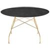 Kartell - Tavolo rotondo Glossy - Marrone - Gres effetto marmo - Designer Oliver Löw