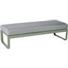 Fermob - Panca imbottita Bellevie - Grigio - Tessuto Outdoor Sunbrella - Designer Pagnon & Pelhaître