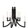 Kartell - Lampadario Khan - Nero - policarbonato 2,0 - Designer Philippe Starck