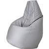 Zanotta - Pouf per esterno Sacco - Grigio - Tessuto VIP - Designer Piero de Gatti